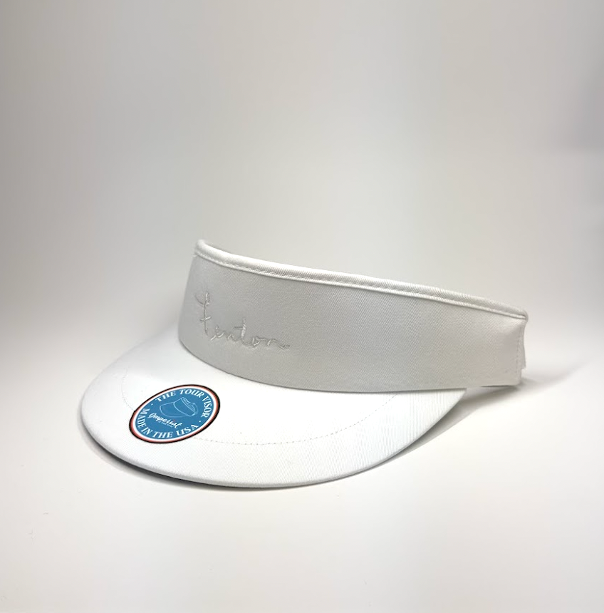 Fenton Imperial Tour Visor® - White with White Stitching