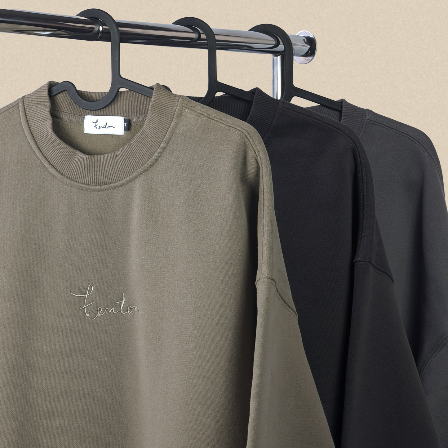 Fenton Crewneck Sweater - Tan