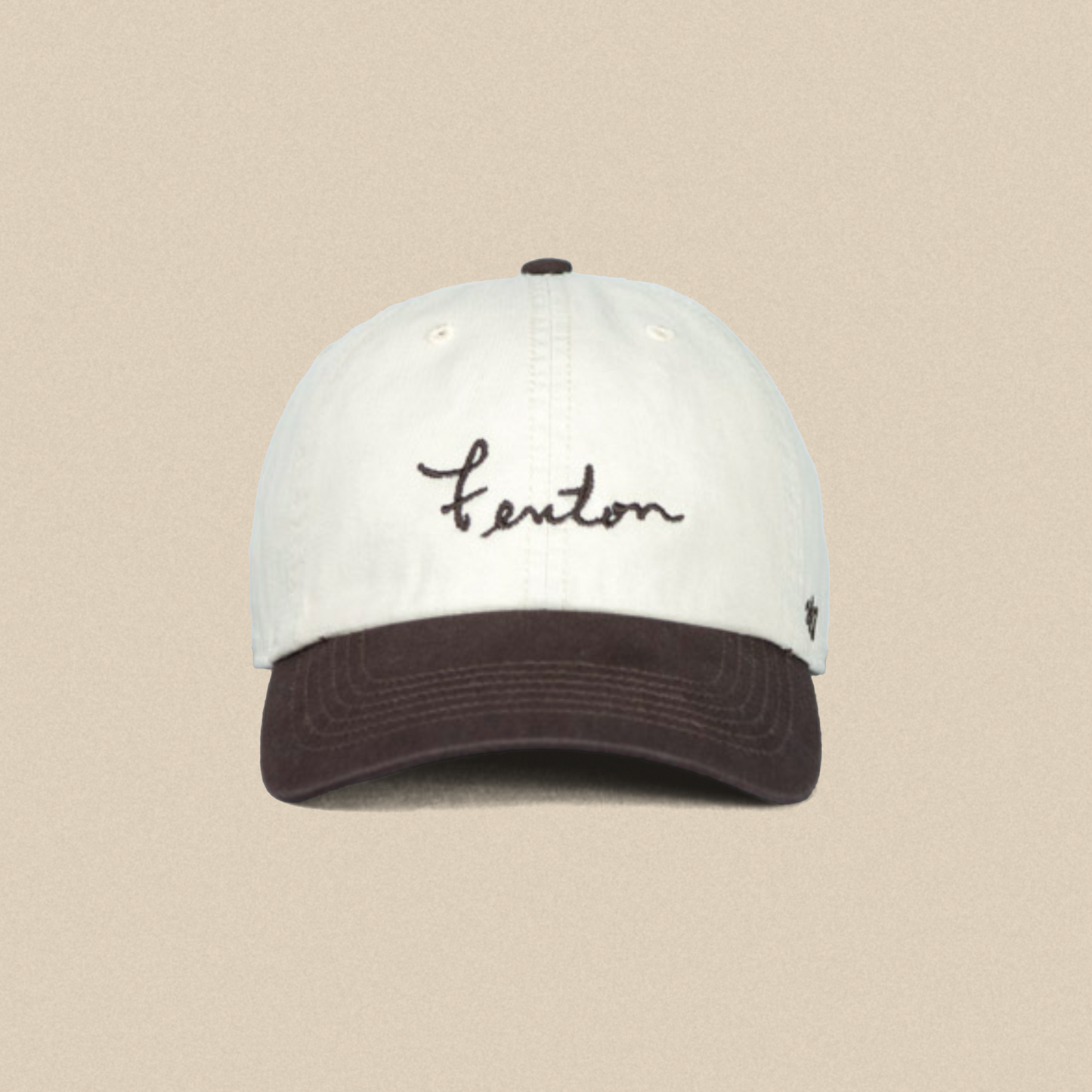 Fenton Cap - Cream/Brown