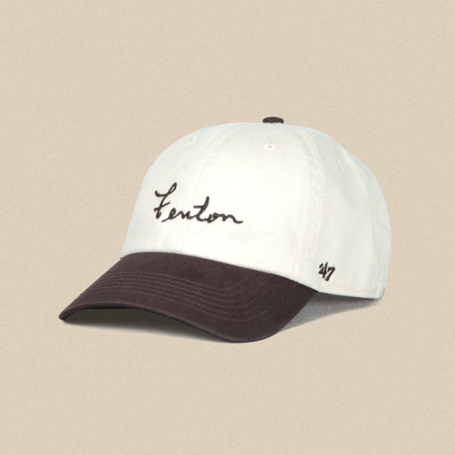 Fenton Cap - Cream/Brown