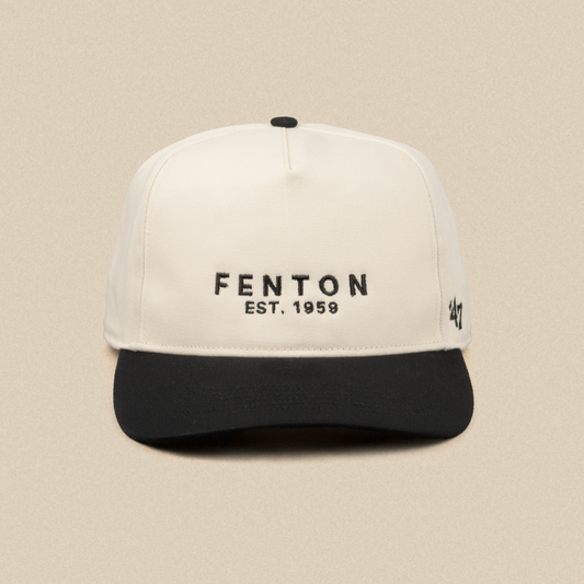 Fenton Retro Snapback - Cream/Black